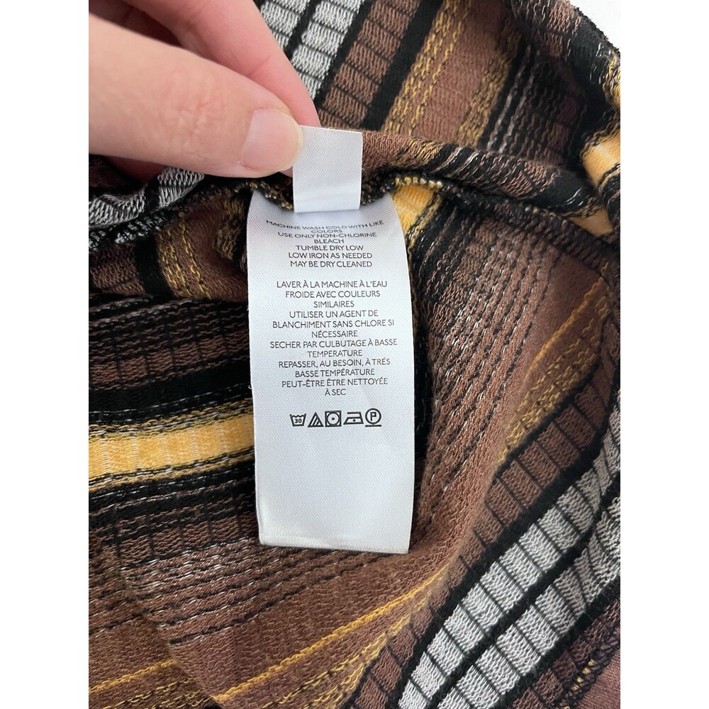 Anthropologie Maeve Striped Wrap Midi Dress Sz XS - Picture 11 of 12